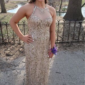 Sherri Hill Halter Top Prom Dress